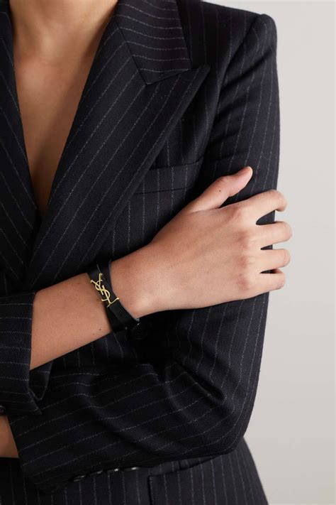 opyum charm bracelet ysl|SAINT LAURENT Opyum leather and gold.